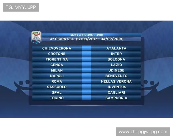 意甲联赛20支球队赛季完整赛程及焦点对决时间